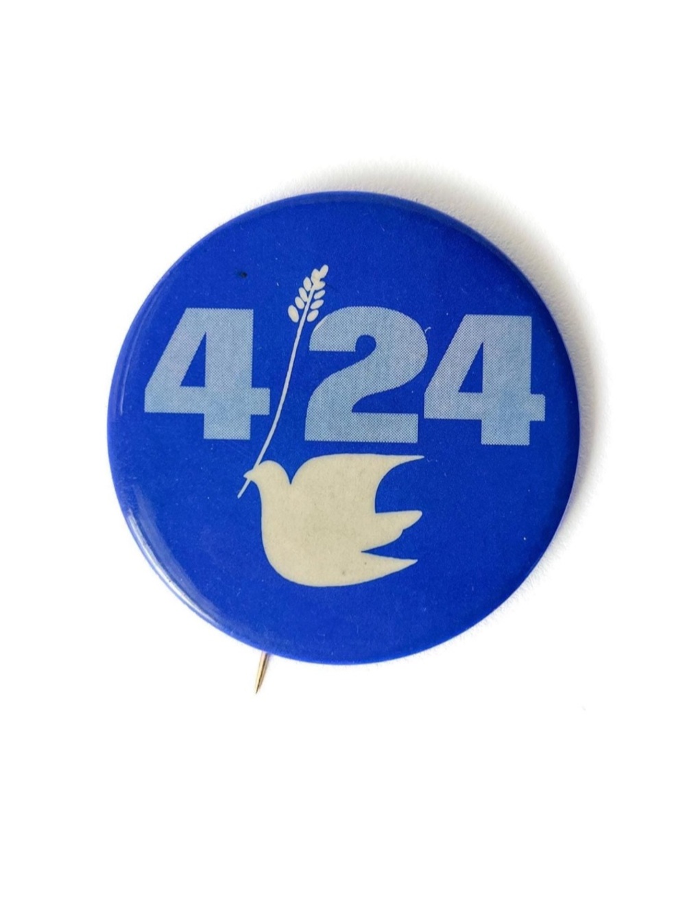 Anti Vietnam War 1971 Pinback April 24 Dove Peace Pin Button NPAC